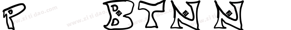 Peppered BTN Negative字体转换